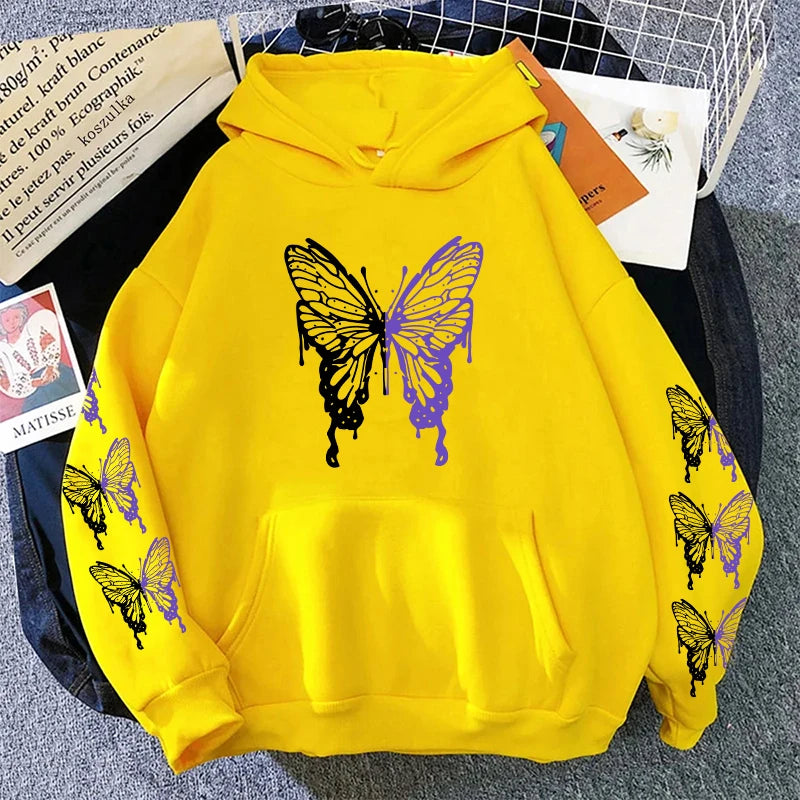Women’s Printed Hoodie – Y2K Casual Pullover