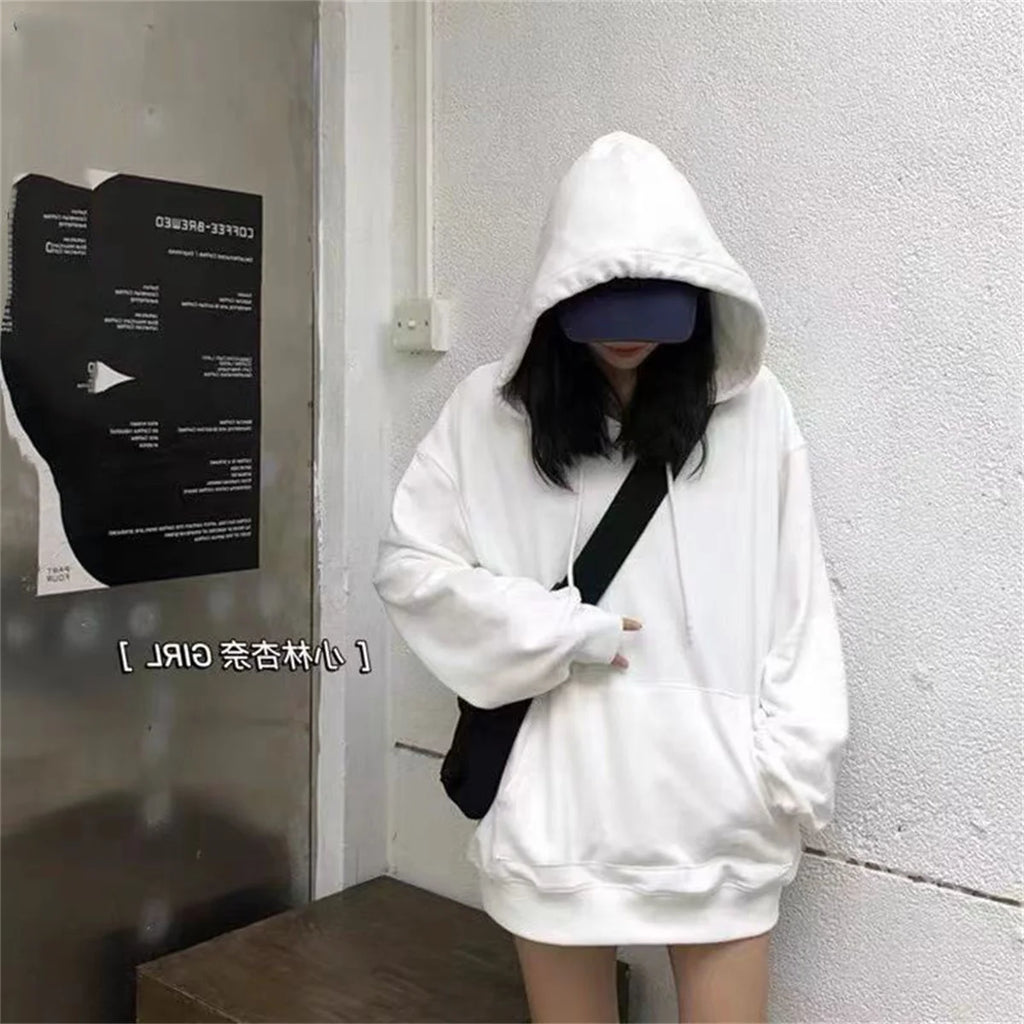 Women’s Autumn & Winter Leopard Hoodie – Casual Oversized Pullover