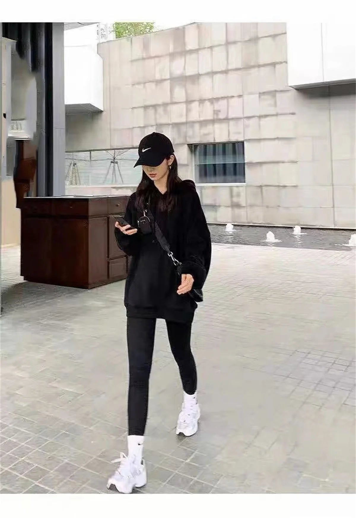 Women’s Autumn & Winter Leopard Hoodie – Casual Oversized Pullover