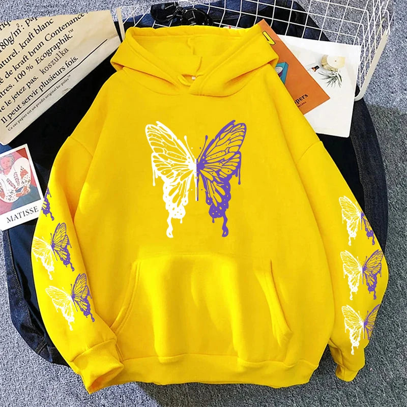 Women’s Printed Hoodie – Y2K Casual Pullover